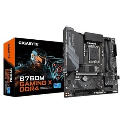 PLACA GIGABYTE B760M GAMING X DDR4,INTEL,1700,B760,4DDR4,128GB,HDMI+DP,4SATA+3M.2,3USB 3.2+USB-C,2.5GB,MATX (Espera 4 dias)